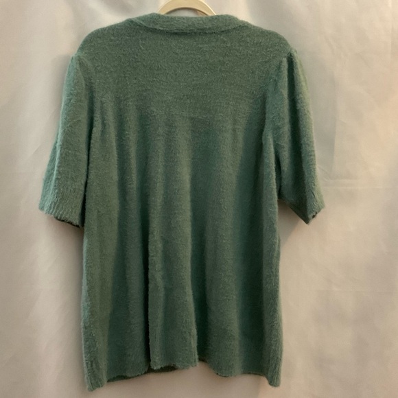 Candance Cameron Bure Short Sleeve Fuzzy Cardigan 1X - Picture 4 of 6